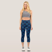 Dark Ocean at Night Colors Capri Leggings (Vorderseite)