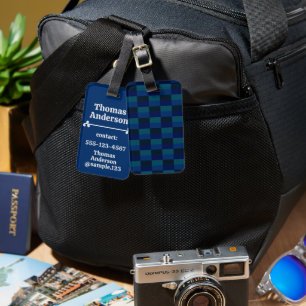 Dark Ocean at Night Colors Gepäckanhänger