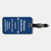 Dark Ocean at Night Colors Gepäckanhänger (Rückseite horizontal)