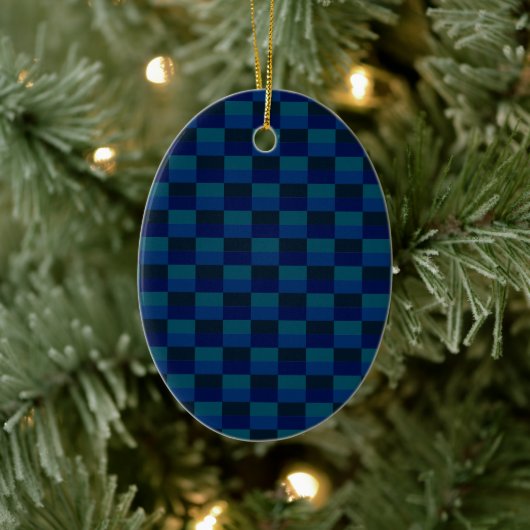 Dark Ocean at Night Colors Keramik Ornament (Baum)