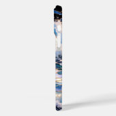 Dark Ocean Wave Aesthetic Phone Case Blue (Rückseite / Links)