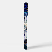 Dark Ocean Wave Aesthetic Phone Case Blue (Rückseite / Rechts)