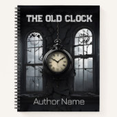 Dark Old Clock Book Cover Inspiration Notebook Notizblock (Vorderseite)