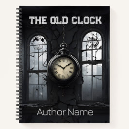 Dark Old Clock Book Cover Inspiration Notebook Notizblock