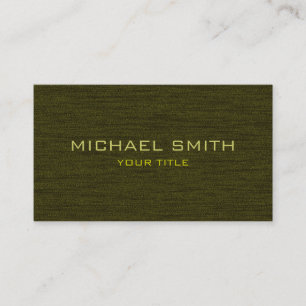 Dark Olive Beruflich Business Card Visitenkarte