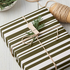 Dark Olive Green All-Occasion Gift Wrapping Paper Geschenkpapier Set