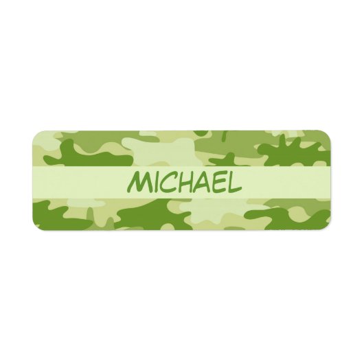 Dark Olive Green Camouflage Camouflage Name Person (Vorne)