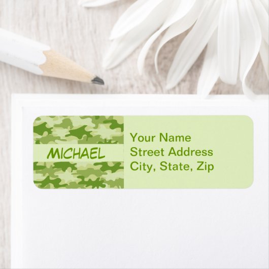 Dark Olive Green Camouflage Camouflage Personalisi (Insitu)