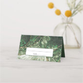 Dark Olive Green Gemstone Platzkarte (Vorderseite)