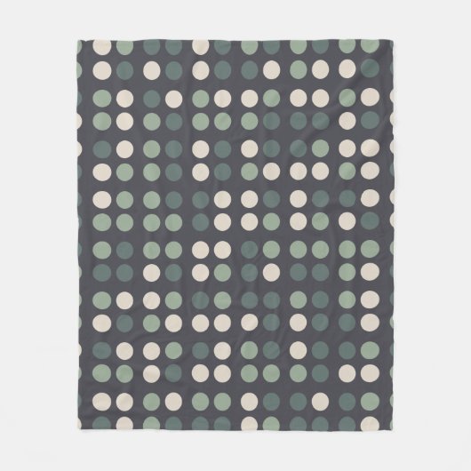 Dark Olive Green Geometric Muster Boho Fleecedecke (Vorderseite)