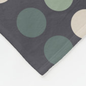 Dark Olive Green Geometric Muster Boho Fleecedecke (Ecke)