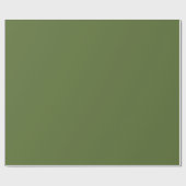 Dark Olive Green Geschenkpapier (Flach)
