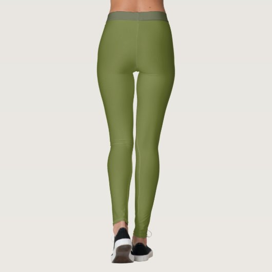 Dark Olive Green Leggings (Rückseite)