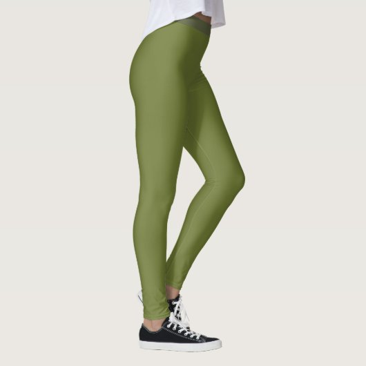 Dark Olive Green Leggings (Rechts)