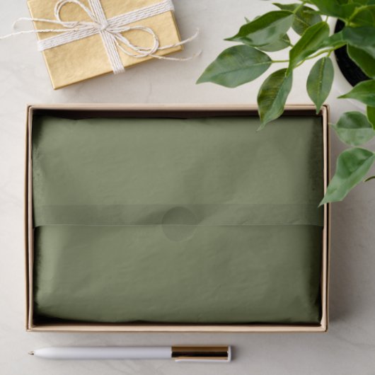 Dark Olive Green Seidenpapier (Geschenk)