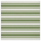 Dark Olive Green und Beige Lines Stoff (Muster)