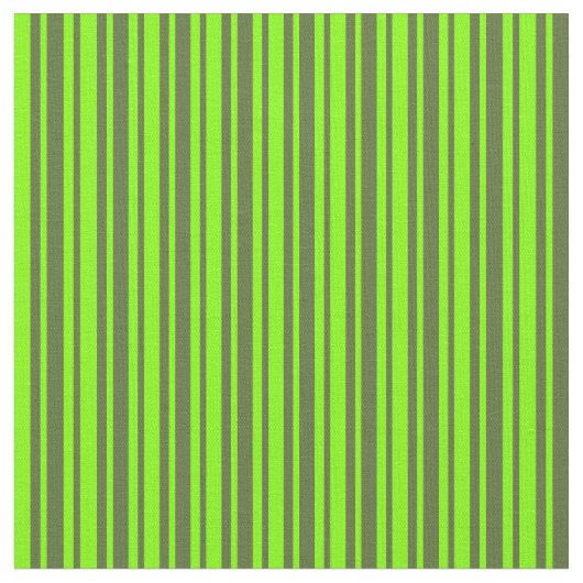 Dark Olive Green und Chartreuse Streifen Muster Stoff (Nahaufnahme)