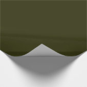 DARK OLIVE GREEN (Vollfarbe) ~ Geschenkpapier (Ecke)