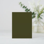 DARK OLIVE GREEN (Vollfarbe) ~ Postkarte (Stehend Vorderseite)