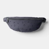 Dark Ombre Musical Notes Grau Bauchtasche (Ablage )