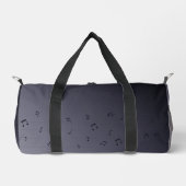 Dark Ombre Musical Notes Grau Duffle Bag (Vorderseite)