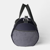 Dark Ombre Musical Notes Grau Duffle Bag (Rechts)