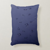 Dark Ombre Musical Notes Navy Dekokissen (Vorderseite(Vertikal))