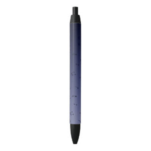 Dark Ombre Musical Notes Navy Kugelschreiber