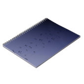 Dark Ombre Musical Notes Navy Notizblock (Linke Seite)