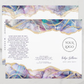 Dark Opal Design Broschüre (Vorne/Hinten)