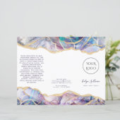 Dark Opal Design Broschüre (Stehend Vorderseite)