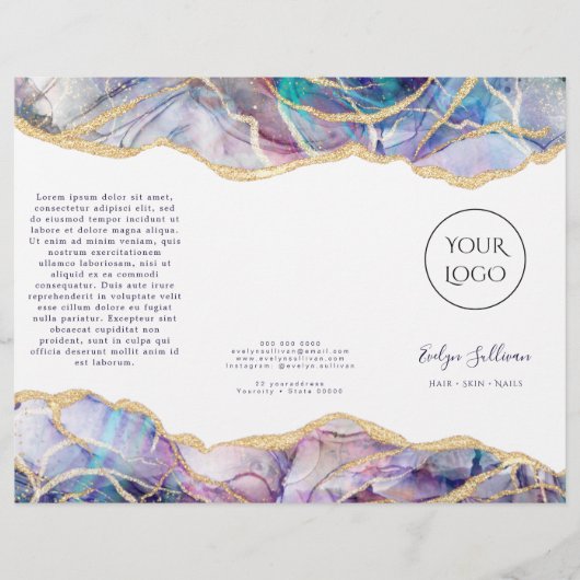 Dark Opal Design Broschüre (Vorderseite)