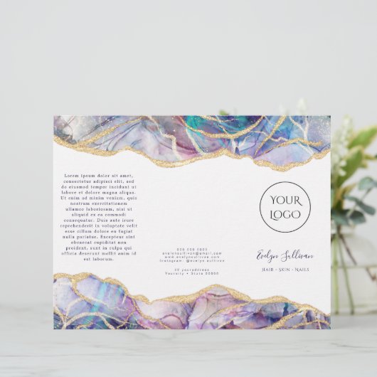 Dark Opal Design Broschüre (Stehend Vorderseite)