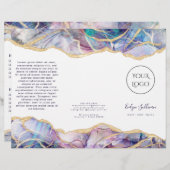 Dark Opal Design Broschüre (Vorne/Hinten)