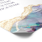 Dark Opal Design Preisliste Poster (Ecke)