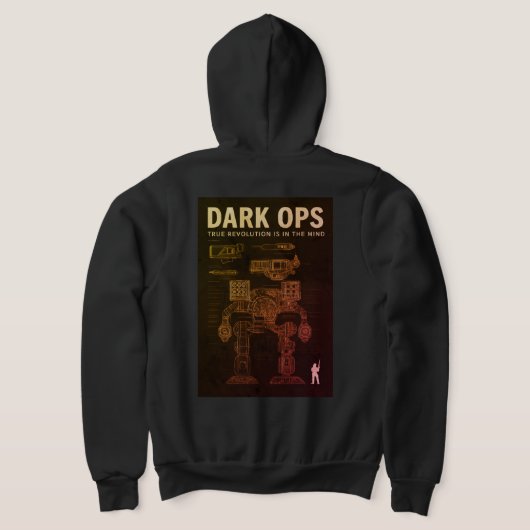 Dark Ops Battle Mech — Wappen des Geistes Hoodie (AblageHinten)
