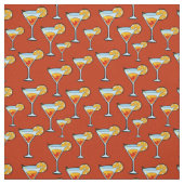 Dark Orange Martini Cocktail Muster Stoff (Muster)