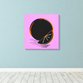 Dark Orange – Minimal Graphic Art Leinwanddruck (Insitu (Holzboden))