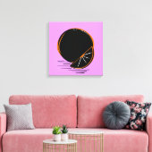 Dark Orange – Minimal Graphic Art Leinwanddruck (Insitu (Wohnzimmer))