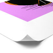 Dark Orange – Minimal Graphic Art Poster (Ecke)