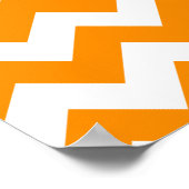 Dark Orange Zigzag Poster (Ecke)