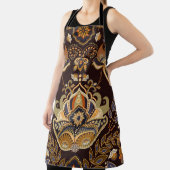 Dark Paisley: Floral Indian Seamless. Schürze (InSitu)