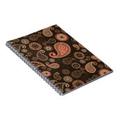 Dark Paisley Notebook Notizblock (Rechte Seite)