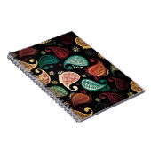Dark Paisley Notebook Notizblock (Rechte Seite)