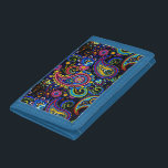 Dark Paisley Tri-fold Geldbeutel<br><div class="desc">Altes persisches Design und/oder psychedelisches Mod-Muster</div>