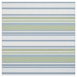 Dark Pastel Blue and Spring Rain Stripes Stoff