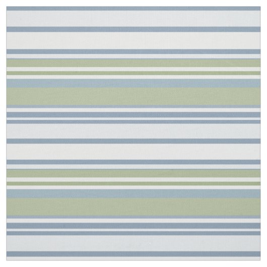 Dark Pastel Blue and Spring Rain Stripes Stoff (Muster)