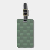 Dark Pastel Green Color Blocks Gepäckanhänger (Vorderseite vertikal)