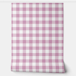 Dark Pastel Pink Check Green Buffalo Plaid Tapete