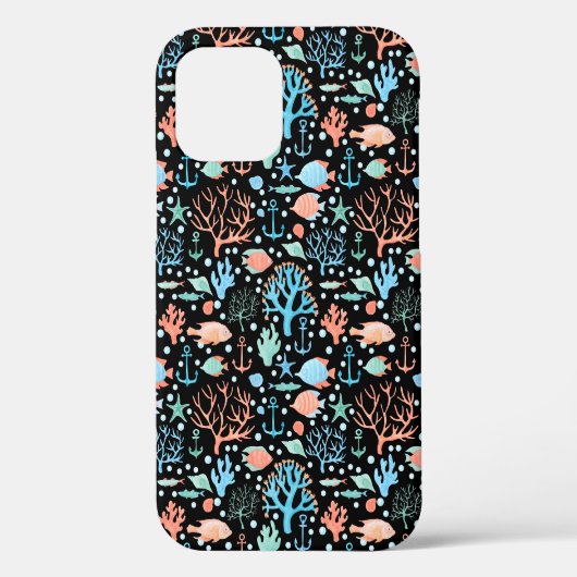 Dark Pattern Dark Case-Mate iPhone Hülle (Rückseite)
